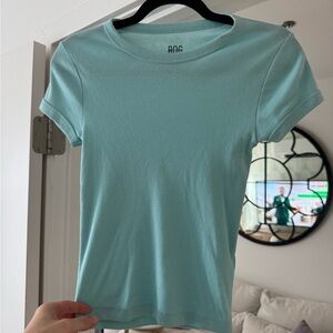 BDG Light Aqua Crew Neck Tee